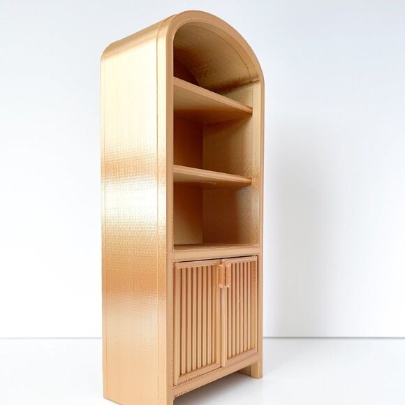 Armoire for Dolls 1:6 Scale Metallic Gold Furniture 12” Barbie Integrity Blythe - Picture 2 of 6